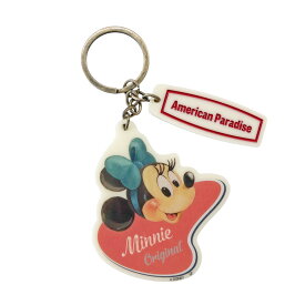 【ディズニーファン掲載商品】【ポイント10倍★1/9-1/16お買い物マラソン】[公式] Disney ディズニー American Paradise アメリカンパラダイス ミニーマウス バッジ アクリルキーホルダー DS5825A 50s 60s ヴィンテージ感 アメリカ アメリカンレトロ