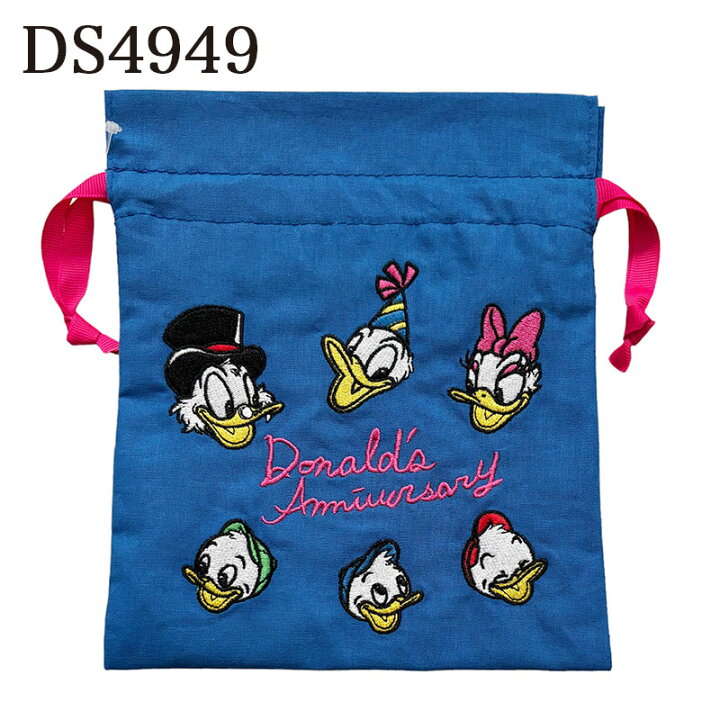 楽天市場】[公式] Disney ディズニー ドナルド イエロー ブルー 刺繍