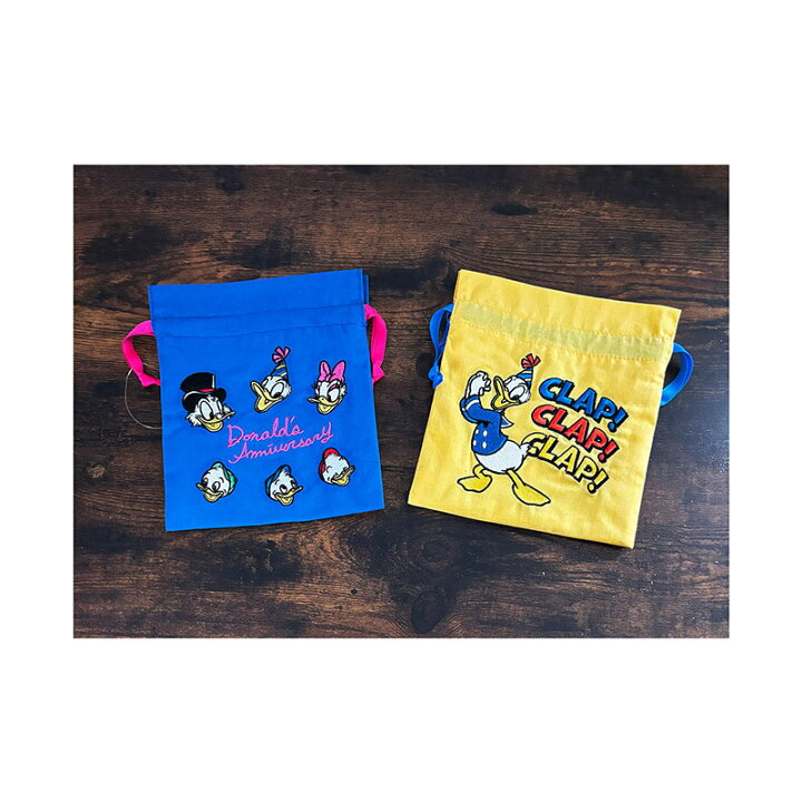 楽天市場】[公式] Disney ディズニー ドナルド イエロー ブルー 刺繍 