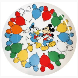 [公式] Disney ディズニー ノスタルジカ φ19cmプレート ミッキーマウス＆ドナルドダック ダンス DSHF691N スモール・プラネット