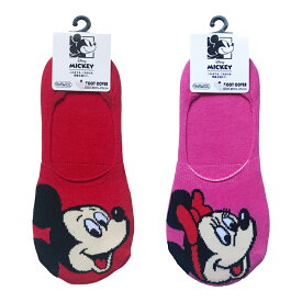 [公式] Disney ディズニー ミッキーマウス ミニーマウス フェイス フットカバー 23cm〜25cm AWDS5238J_AWDS5239J スモール・プラネット