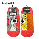 [公式] Disney ディズニー わんわん物語 スパゲッティ もっこもこ靴下 23cm~25cm DS6739J スモール・プラネット 冬物 あったか 冷え対策 冷え性 レディ―ス トランプ レディ