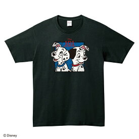 [公式] Disney ディズニー NOSTALGICA 100シリーズ 101匹わんちゃん ブラック Tシャツ Lサイズ DS4094N スモール・プラネット