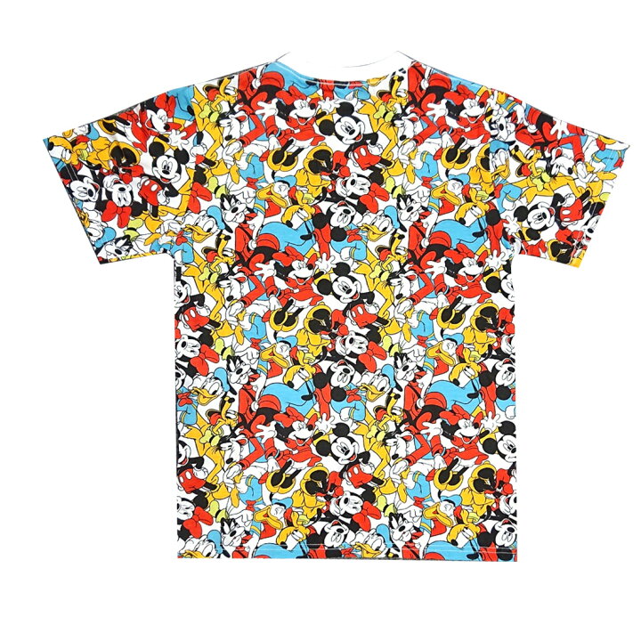 楽天市場 Disney ディズニー ミッキーマウス フレンズ ぎっしり 総柄 Tシャツ Kiitos 楽天市場店