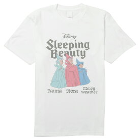 [公式] Disney ディズニー NOSTALGICA 100シリーズ メリーウェザーフォーナフローラTシャツ 眠れる森の美女 Tシャツ Lサイズ DS4097N スモール・プラネット