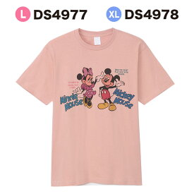 4月下旬以降発送★[公式] Disney ディズニー ミッキーマウス ミニーマウス ロゴ Tシャツ Lサイズ XLサイズ DS4977_DS4978 スモール・プラネット おしゃれ 可愛い ミッキー ミニー