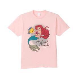 【夏ディズニー★期間中ポイント2倍！】[公式] Disney ディズニー リトル・マーメイド なかよし Tシャツ XLサイズ DS5910 スモール・プラネット 可愛い おしゃれ アリエル フランダー 人魚姫 リトルマーメイド