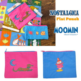 【ポイント10倍★10/4-10/9お買い物マラソン】[公式] MOOMIN NOSTALGICA ムーミン ノスタルジカ リトルミイ 刺繍フラットポーチ MM3310N_MM3311N スモール・プラネット