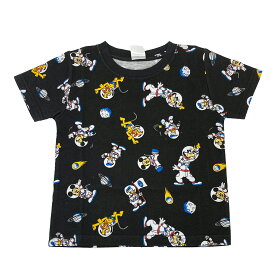 [公式] Disney ディズニー ミッキーマウス＆フレンズ 宇宙 ピノキオ フィガロ くまのプーさん パターン 総柄 クールTシャツ トップス キッズサイズ DS2301_DS2316 スモール・プラネット はちみつの日