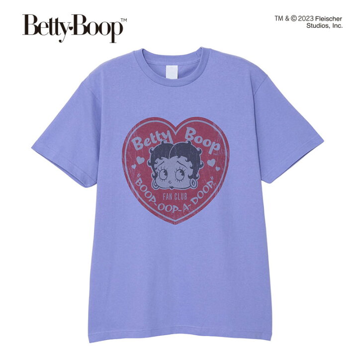 楽天市場】[公式] Betty Boop ベティ・ブープ ハート ブルー Tシャツ L 