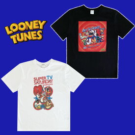 [公式] LOONEY TUNES ルーニー・テューンズ ロゴ スーパー Tシャツ トップス WBLT1265_WBLT1268 スモール・プラネット