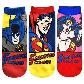 [公式] DCコミックス バットマン スーパーマン ワンダーウーマン コミック キャラックス メンズ靴下 ソックス 25〜27cm WBBT539J_WBSP541J スモール・プラネット