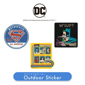[公式] DCコミックス スーパーマン ロゴ メトロ バットマン バット＆ジョーカージャスティスリーグ ヒーローズ アウトドアステッカー シール WB1668_WB1670 スモール・プラネット