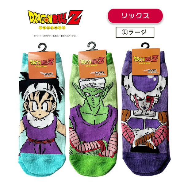 [公式] ドラゴンボールZ DRAGONBALLZ 孫悟飯 ピッコロ フリーザ 第一形態 メンズソックス キャラックス 靴下 26~29cm TE2022J_TE2024J スモール・プラネット