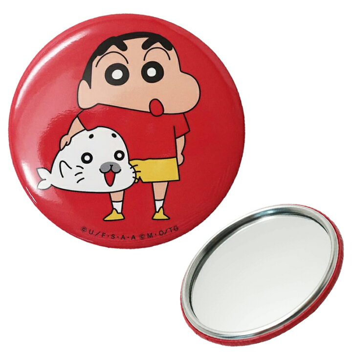 楽天市場 クレヨンしんちゃん 少年アシベ しんのすけ ゴマちゃん 缶ミラー Kymr2199 Kiitos 楽天市場店