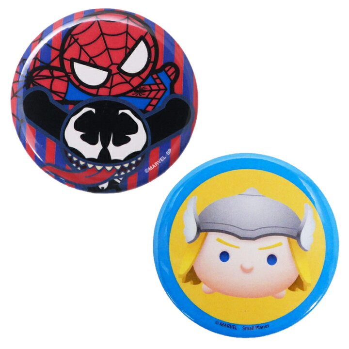 楽天市場 Marvel マーベル スパイダーマン ヴェノム アップ マベツム マイティ ソー 缶バッジ Sptb1344 Sptb1468 Kiitos 楽天市場店