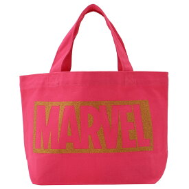 [公式] MARVEL マーベルロゴ ゴールドラメ ミニトートバッグPINK SPAP3202 スモール・プラネット