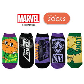 [公式] MARVEL マーベル ソックス ミス・ミニッツ スタンダード アイアンマン スタークロゴ ガーディアンズ・オブ・ギャラクシー テープ マーク ロキ ワニ アップ 23~25cm SP2872J_SP2876J スモール・プラネット
