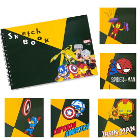 [公式] MARVEL マーベル スケッチブック SPST1538_SPST1545 キャプテンアメリカ スパイダーマン アイアンマン ロキ スモール・プラネット