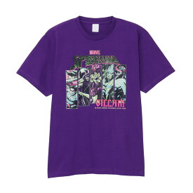 [公式] MARVEL スパイダーマン／ヴィランズ Tシャツ SP2855PPトップス スモール・プラネット パープル 紫 SPIDER-MAN