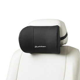 高密度低反発ウレタン ネックピロー 『ファイテン』ブラック（約27X16cm)