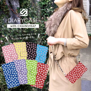 斜めがけ スマホポシェット 手帳型ケース 全機種対応 チェーン付き 携帯ケース iPhone17 Pro Max Air iPhone16e iPhone16 Plus iPhone15 iPhone14 iPhone13 mini SE3 Xperia AQUOS Galaxy Pixel9a Pixel8 arrows OPPO