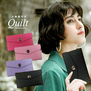 iPhone12 mini ケース 手帳型 スマホケース アイフォン 12 ミニ カバー iPhone アイフォン 12 mini カード入れ付き シンプル キルト キルティング 無地 三つ折り 携帯ケース カメラ穴あり