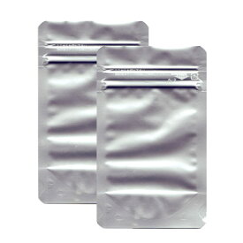 携帯用アルミ小袋2枚セット食品保存袋 ジップ付きサプリケース