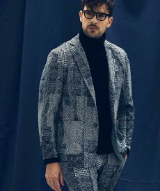 1PIU1UGUALE3 RELAX ウノピゥウノウグァーレトレ リラックス ハウンドトゥース ジャガード ジャケット アウター メンズ おしゃれ かっこいい ブランド ウェア ウノピュウ ウノピュー ウノピゥ 1piu1