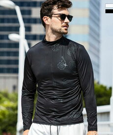 1PIU1UGUALE3 RELAX ウノピゥウノウグァーレトレ リラックス クレイジーカモランニングモックネックTシャツ セットアップ対応 メンズ おしゃれ かっこいい ブランド ウェア ウノピュウ ウノピュー
