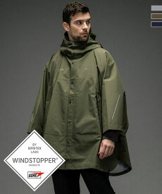 1PIU1UGUALE3 RELAX × +phenix ウノピゥウノウグァーレトレ リラックス ユーティリティポンチョ WINDSTOPPER プロダクト by GORE-TEX LABS メンズ おしゃれ かっこいい ブランド ウェア ウノピュウ ウノピュー