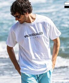 1PIU1UGUALE3 RELAX ウノピゥウノウグァーレトレ リラックス リバースロゴ半袖Tシャツ メンズ おしゃれ かっこいい ブランド ウェア ウノピュウ ウノピュー