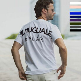 1PIU1UGUALE3 RELAX ウノピゥウノウグァーレトレ バック ロゴ プリント 半袖Tシャツ カットソー メンズ おしゃれ かっこいい ブランド ウェア ウノピュウ ウノピュー ウノピゥ 1piu1