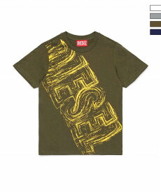 DIESEL ディーゼル ブランドロゴ半袖Tシャツカットソー 男の子 女の子 子供服 こども服 キッズ おしゃれ かっこいい かわいい ブランド