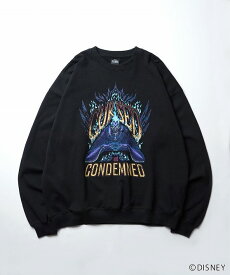 ILL'S イルズ Disney ディズニー VILLAINS ヴィランズ ビッグシルエット ヴィンテージライク ピグメント加工 レトロプリントスウェットプルオーバー ユニセックス おしゃれ かっこいい ブランド