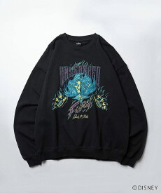 ILL'S イルズ Disney ディズニー VILLAINS ヴィランズ ビッグシルエット ヴィンテージライク ピグメント加工 レトロプリントスウェットプルオーバー ユニセックス おしゃれ かっこいい ブランド