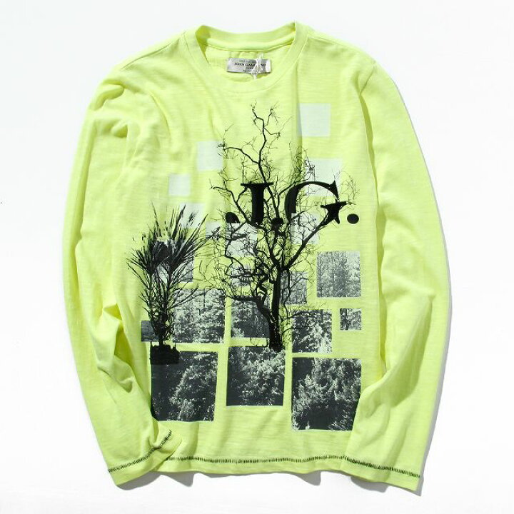 楽天市場】John Galliano ジョン ガリアーノ プリント 長袖 Tシャツ 