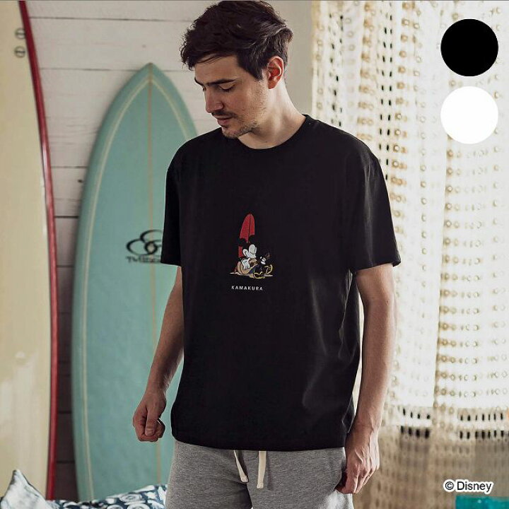 楽天市場 Kagafuri Kamakura カガフリ カマクラ Mickey デザイン 半袖 Tシャツ メンズ カットソー おしゃれ かっこいい サーフ ブランド ミッキー Shiffon
