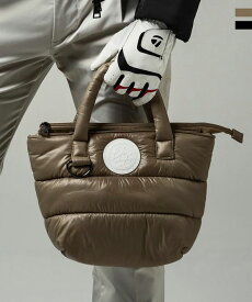 LUXEAKMPLUS リュクスエイケイエムプラス ゴルフ サークルロゴキルティングミニトートバッグ 鞄 メンズ おしゃれ かっこいい ブランド ゴルフウェア スポーツウェア GOLF