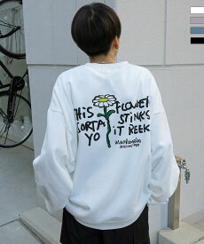 MARK GONZALES ARTWORK COLLECTION マーク ゴンザレス ビッグシルエット イラストバックプリント プルオーバースウェット ユニセックス おしゃれ かっこいい ブランド