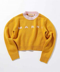 MARNI マルニ Kids & Junior ブランドロゴ 長袖 ニット 女の子 子供服 こども服 キッズ おしゃれ かっこいい かわいい ブランド