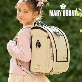 ランドセル 【即納】MARY QUANT マリークワント マリクワ デイジースクエア mqr-24017 女の子 タフガード 6年間保証 A4フラット 人気 おしゃれ ロゴ 花 刺繍 パステル ピンク ホワイト ブランド 【当日出荷15時】