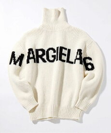 MM6 Maison Margiela エムエム6 メゾン マルジェラ ブランドロゴ 長袖 タートルネック ニット 女の子 子供服 こども服 キッズ おしゃれ かっこいい かわいい ブランド