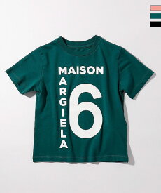 MM6 Maison Margiela エムエム6 メゾン マルジェラ ブランドロゴ半袖Tシャツカットソー 女の子 子供服 こども服 キッズ おしゃれ かっこいい かわいい ブランド