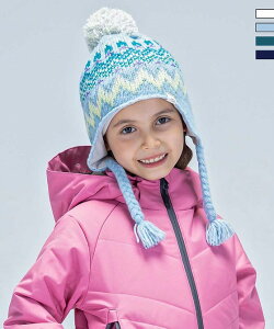 Phenix tFjbNX Mix Border Junior Earflap Beanie ~bNX {[_[C[tbv r[j[ jbgX Xq ̎q LbY   uh AEghA W[ X|[cEFA X