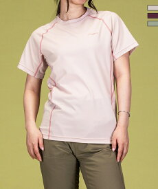 phenix outdoor フェニックスアウトドア クルーネック半袖Tシャツ レディースTシャツ 速乾 ストレッチ 快適 抗菌 防臭 ティーシャツ インナー レディース おしゃれ かっこいい ブランド アウトドア レジャー スポーツウェア