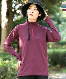 phenix OUTDOOR フェニックスアウトドア HALF ZIP LONG SLEEVE T-SHIRTS ハーフジップ 長袖 Tシャツ 速乾 ストレッチ 快適 抗菌 防臭 カットソー レディース おしゃれ かっこいい ブランド アウトドア レジャー スポーツウェア スキーウェア スノボウェア