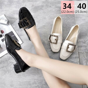 送料無料 4cm チャンキーヒール ラウンドトウ パンプス レディース 痛くない 歩きやすい 太ヒール 大きいサイズ 小さいサイズ 黒 おしゃれ エナメル調 靴 太ヒール 歩きやすい セパレートカ