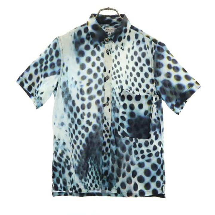 楽天市場】ポールスミス ヒョウ柄 半袖 シャツ S ブルー系 Paul Smith 