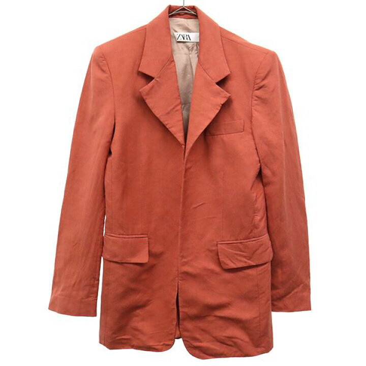 楽天市場】古着 ZARA ザラ テーラードジャケット XS オレンジ系 